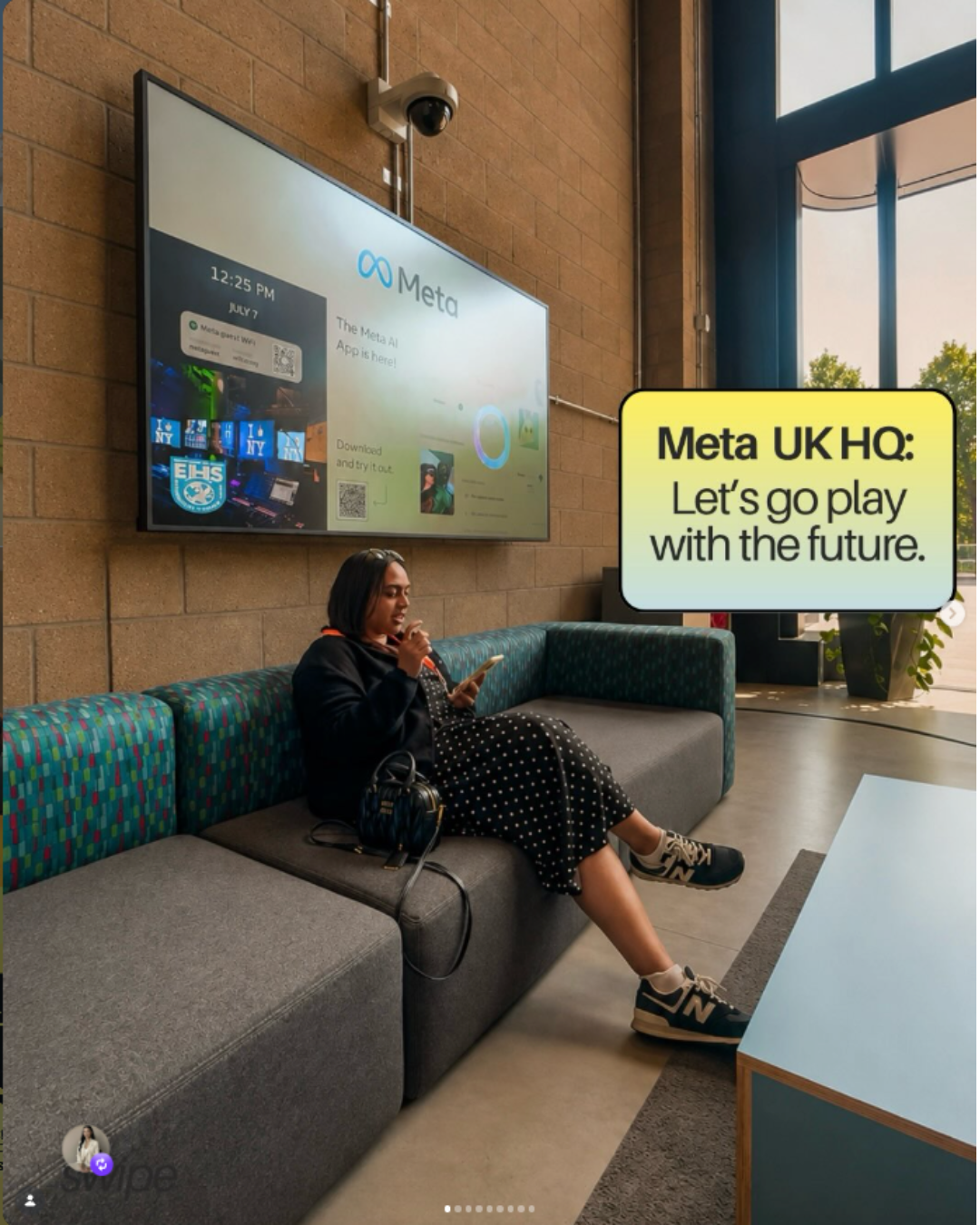 Desh at Meta UK HQ — let’s go play with the future.