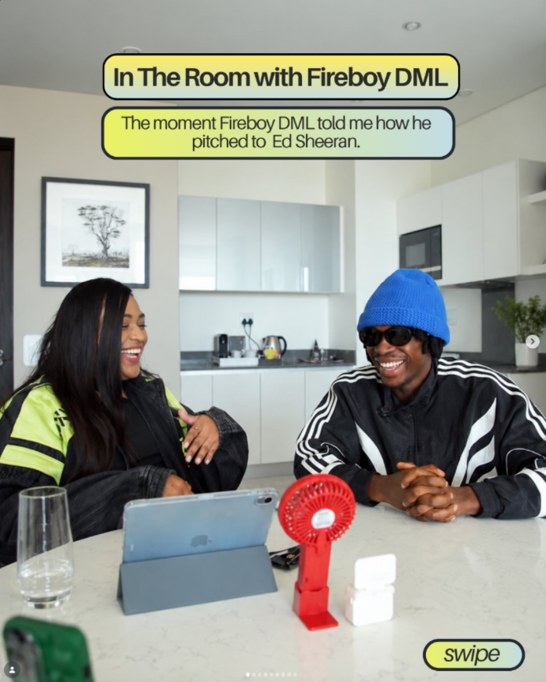 In The Room with Fireboy DML.